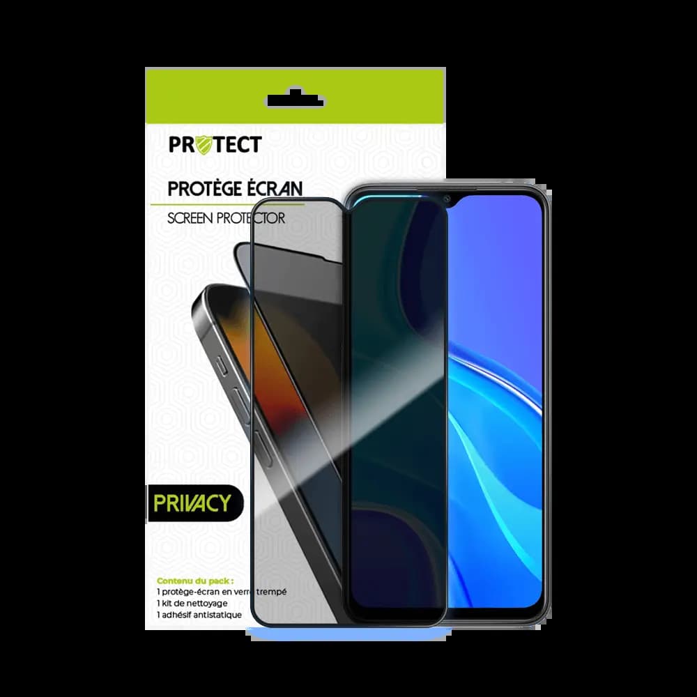 Verre trempé anti-espions 9H – Xiaomi Redmi 9 – PROTECT Transparent - Vue 20