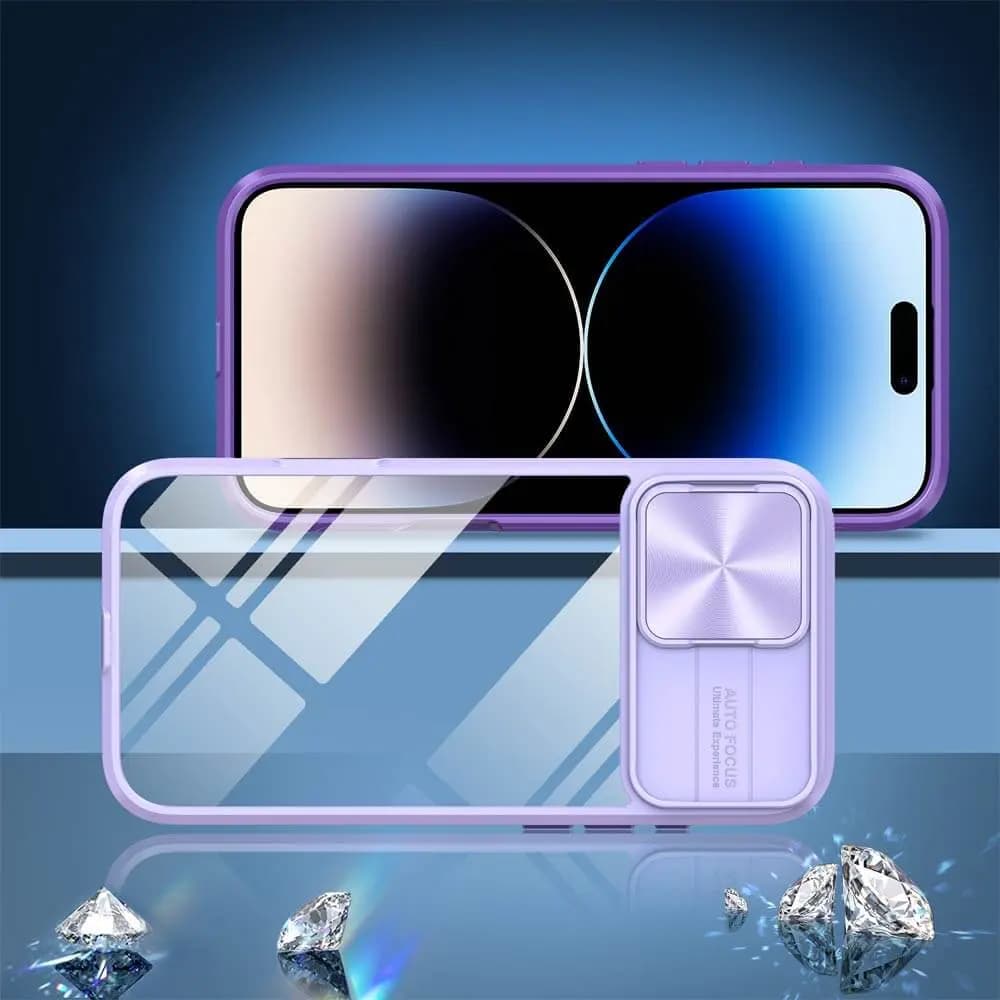 Coque avec cache caméra – iPhone 14 Pro Max – PROTECT IE027 Violet - Vue 4