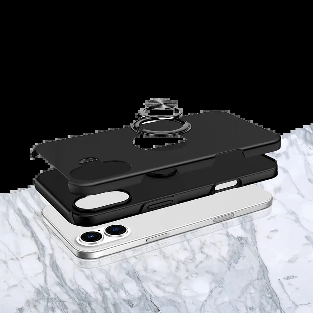 Coque de protection iPhone 16 Plus avec anneau rotatif – PROTECT IE013 Noir - Vue 3