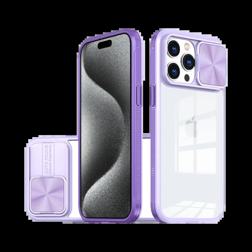 Coque avec cache caméra –  iPhone 15 Pro Max – PROTECT IE027 Violet - Vue 27