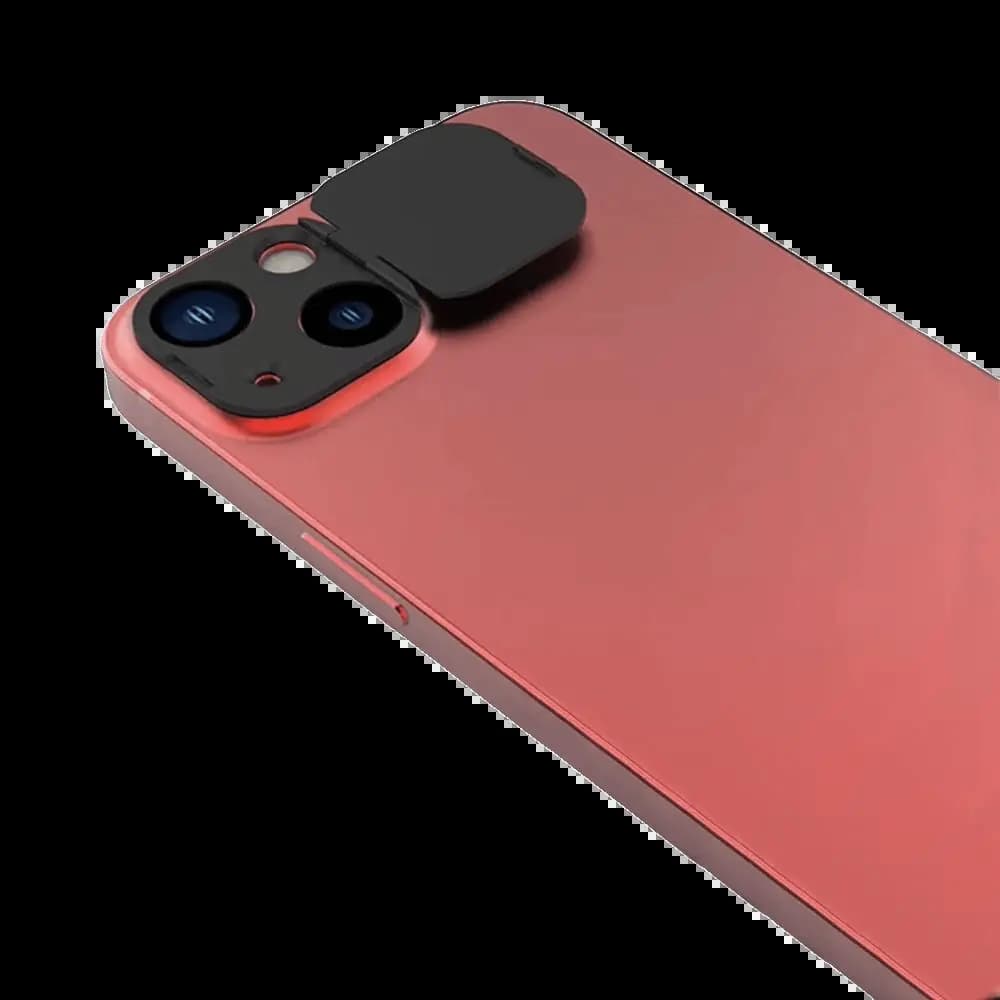 Protection Lentille avec Cache Camera iPhone 13 Mini / 13 Noir - Vue 12