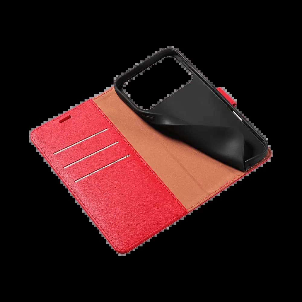Housse folio anti-RFID iPhone 17 Pro – PROTECT IP011 Rouge - Vue 13