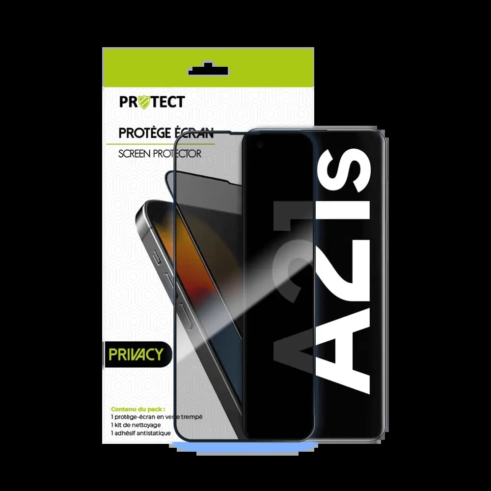 Verre trempé anti-espions 9H – Samsung Galaxy A21S – PROTECT Transparent - Vue 20
