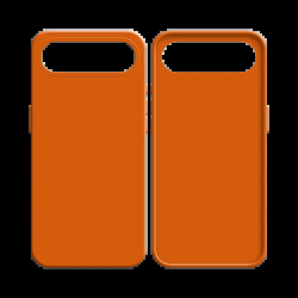 Coque silicone iPhone Air - Orange - Vue 8