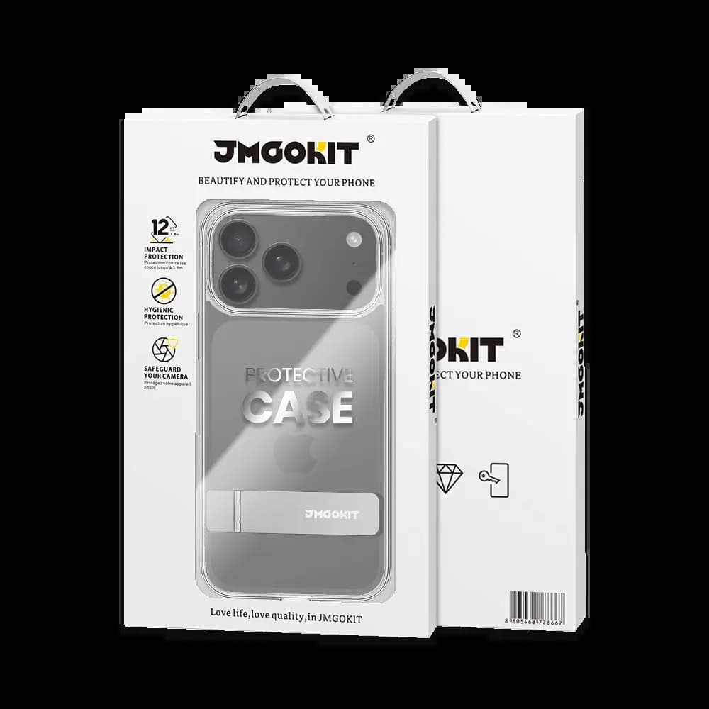 Coque de Protection Metal Bracket JMGOKIT pour Apple iPhone 17 Pro Max Transparent - Vue 18