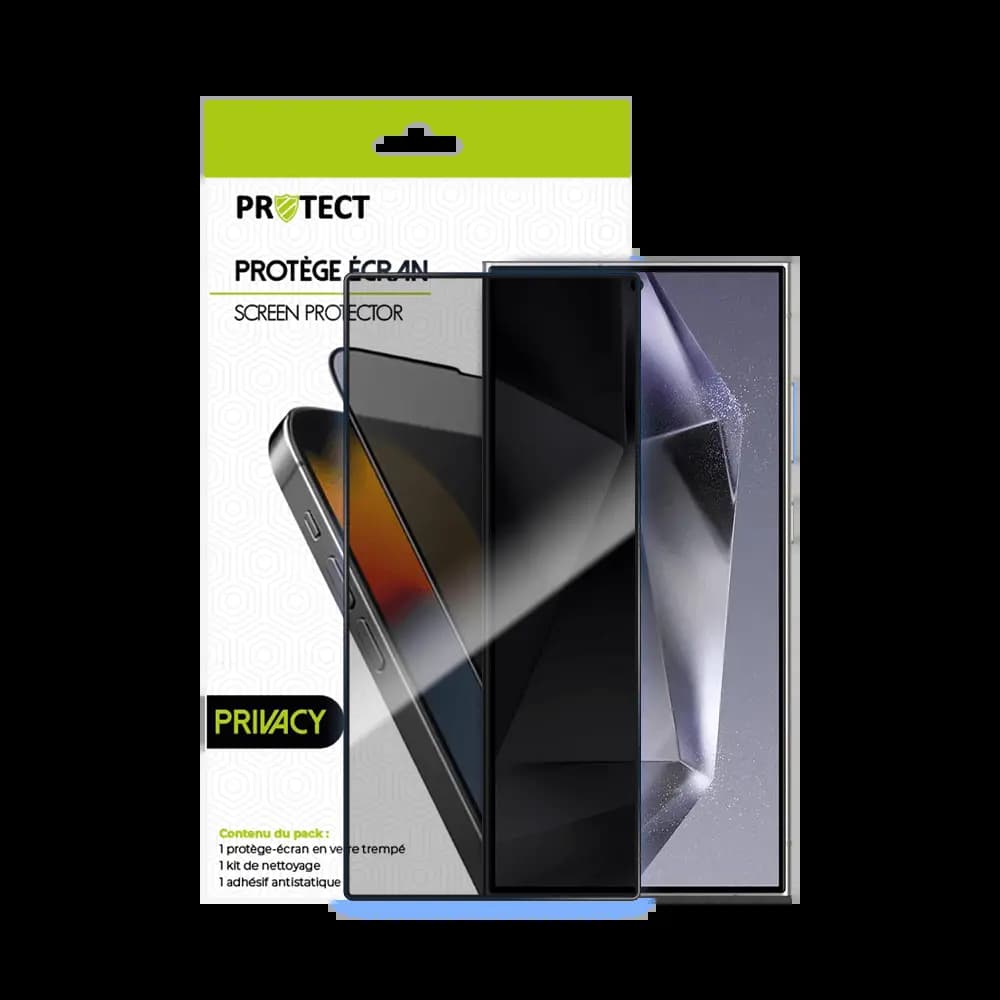 Verre trempé anti-espions 9H – Samsung Galaxy S24 Ultra 5G – PROTECT Transparent - Vue 20