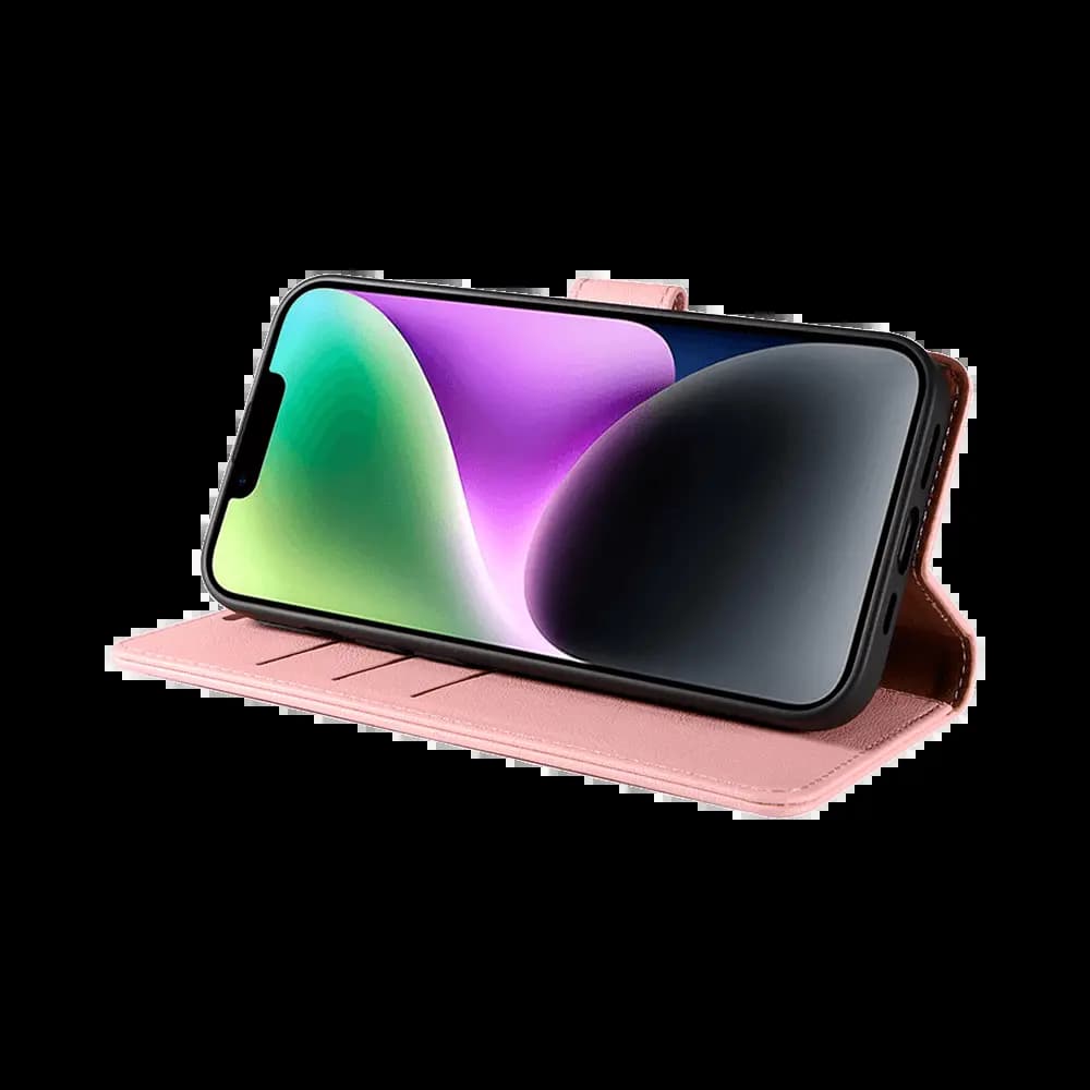 Housse folio anti-RFID iPhone 14 – PROTECT IP011 Rose - Vue 7