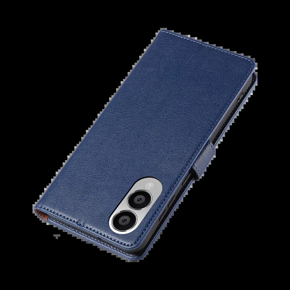 Housse folio anti-RFID Samsung Galaxy S25 Edge – PROTECT IP011 Bleu Marine - Vue 48