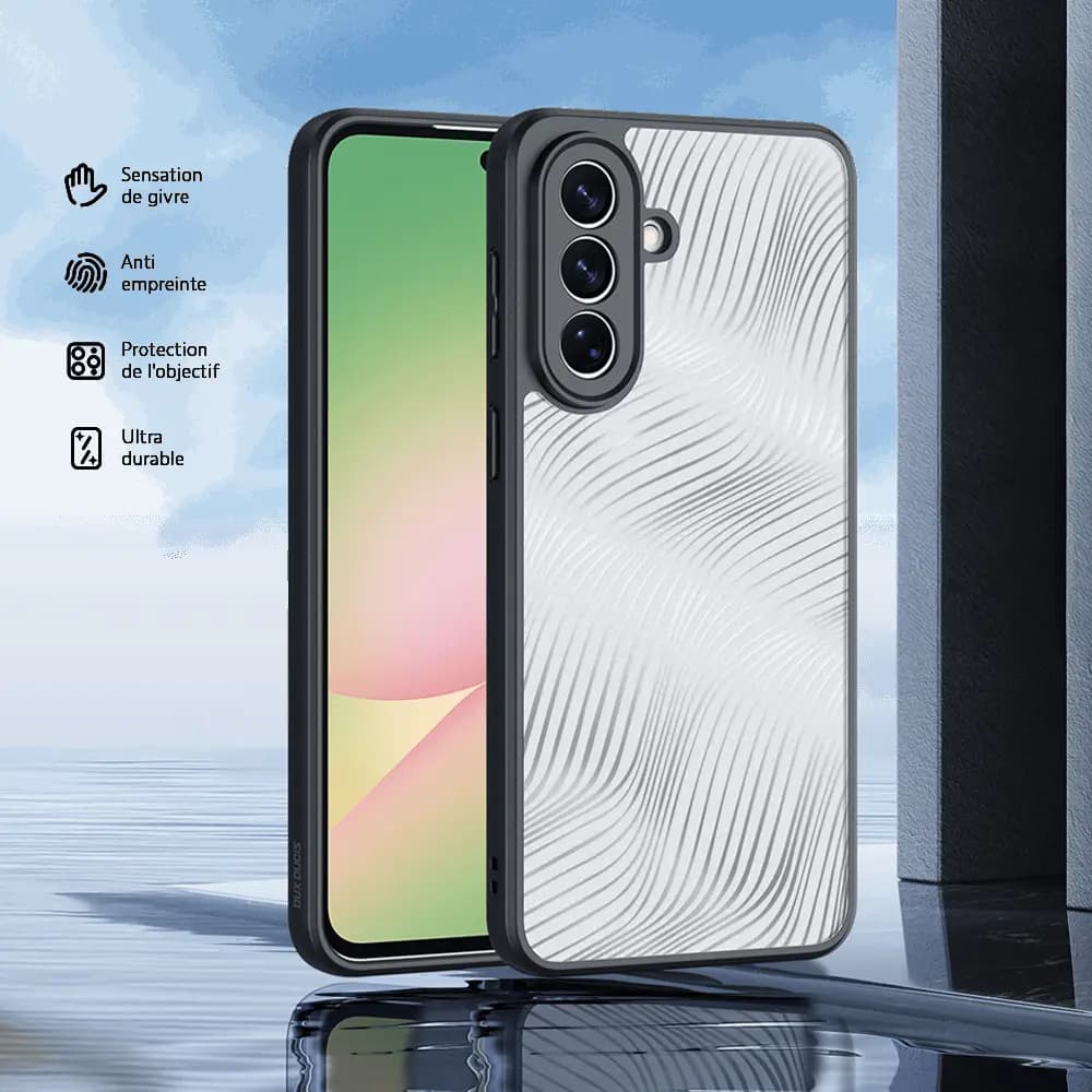 Coque anti-chocs finition mate – Samsung Galaxy A57 5G – Dux Ducis Aimo Noir - Vue 5