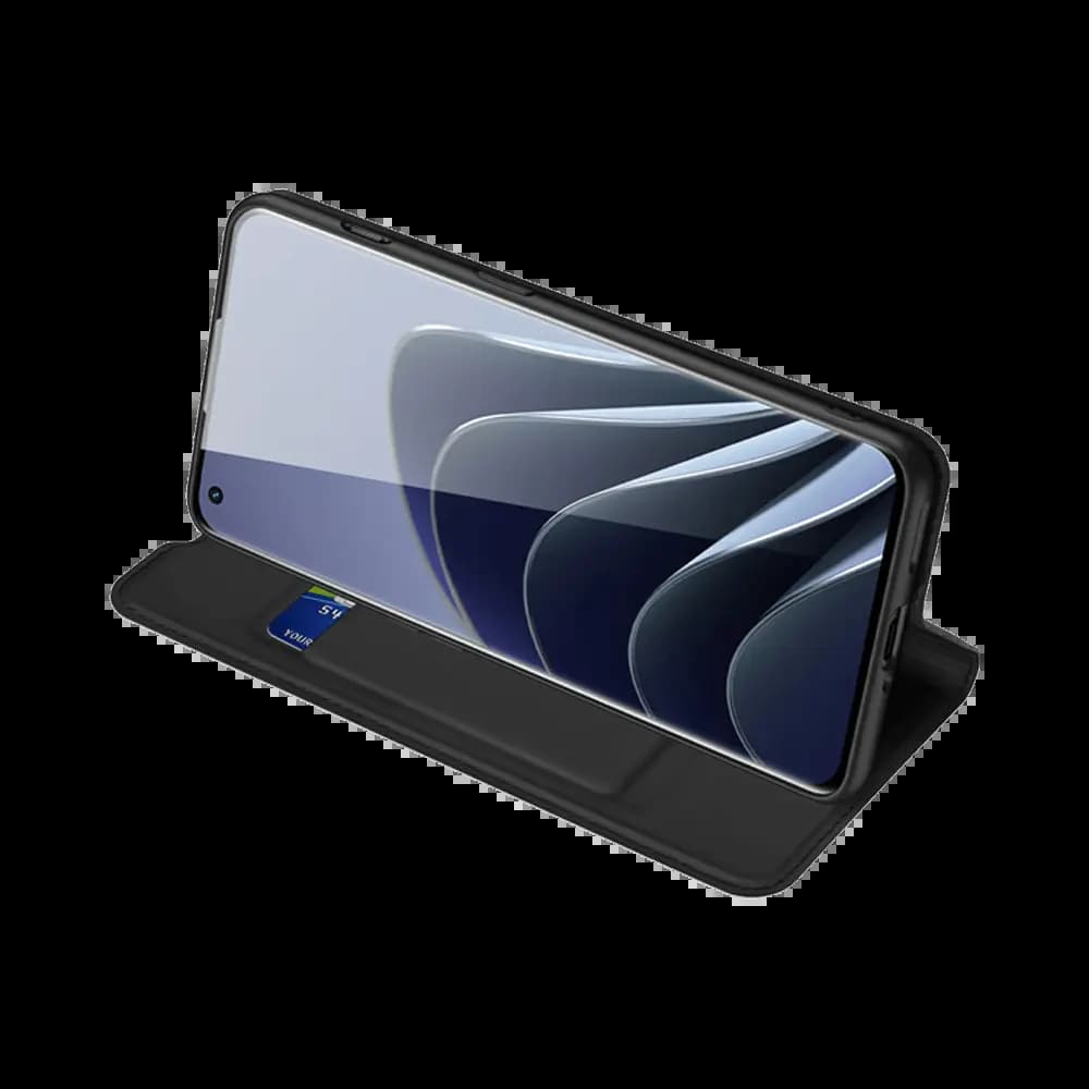 Housse folio OnePlus 10 Pro 5G porte-carte – Dux Ducis Skin Pro Bleu - Vue 16