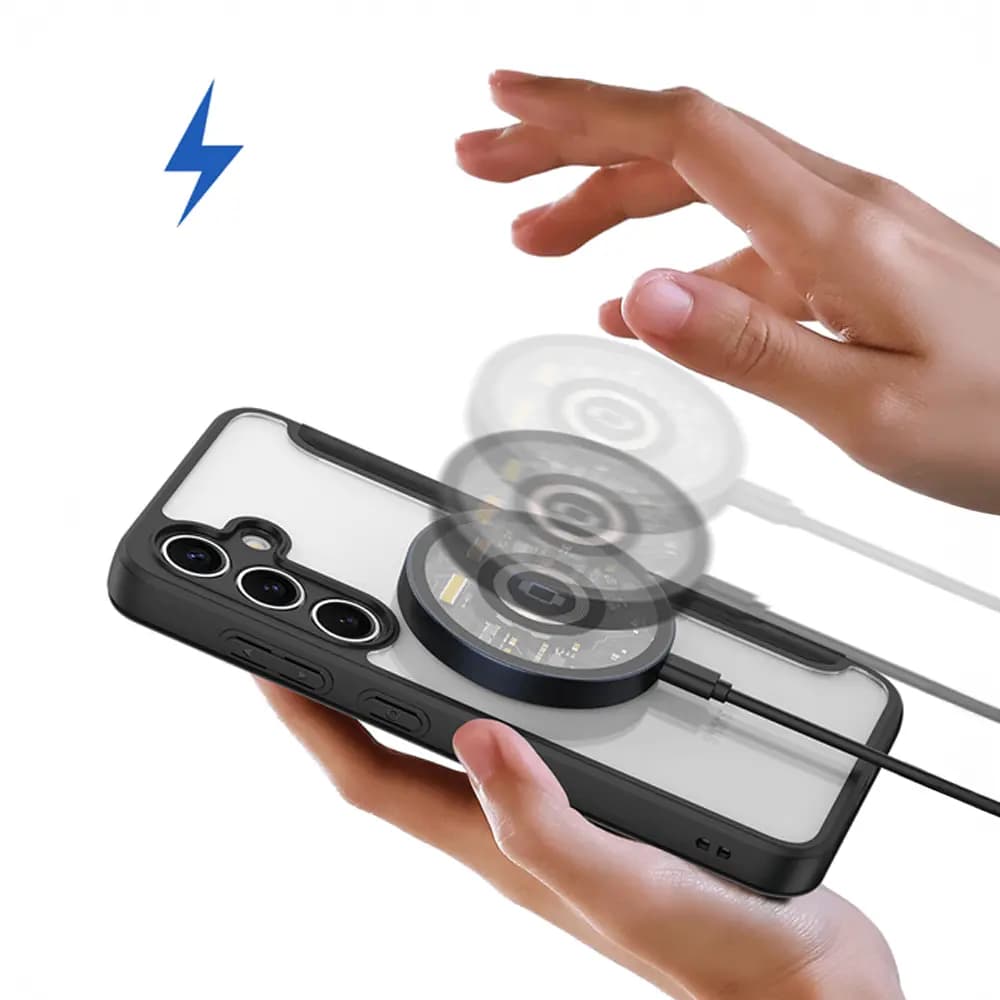 Housse folio MagSafe Samsung Galaxy S24+ 5G – Dux Ducis Skin X Pro Bleu - Vue 7