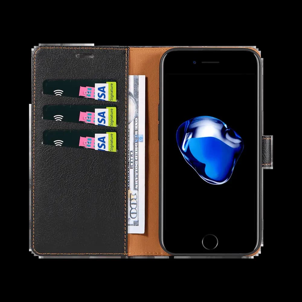 Housse folio anti-RFID iPhone 6 / 6S – PROTECT IP011 Noir - Vue 4