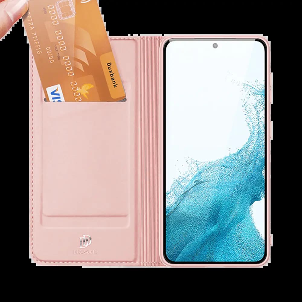 Housse folio Samsung Galaxy S22+ porte-carte – Dux Ducis Skin Pro Noir - Vue 3