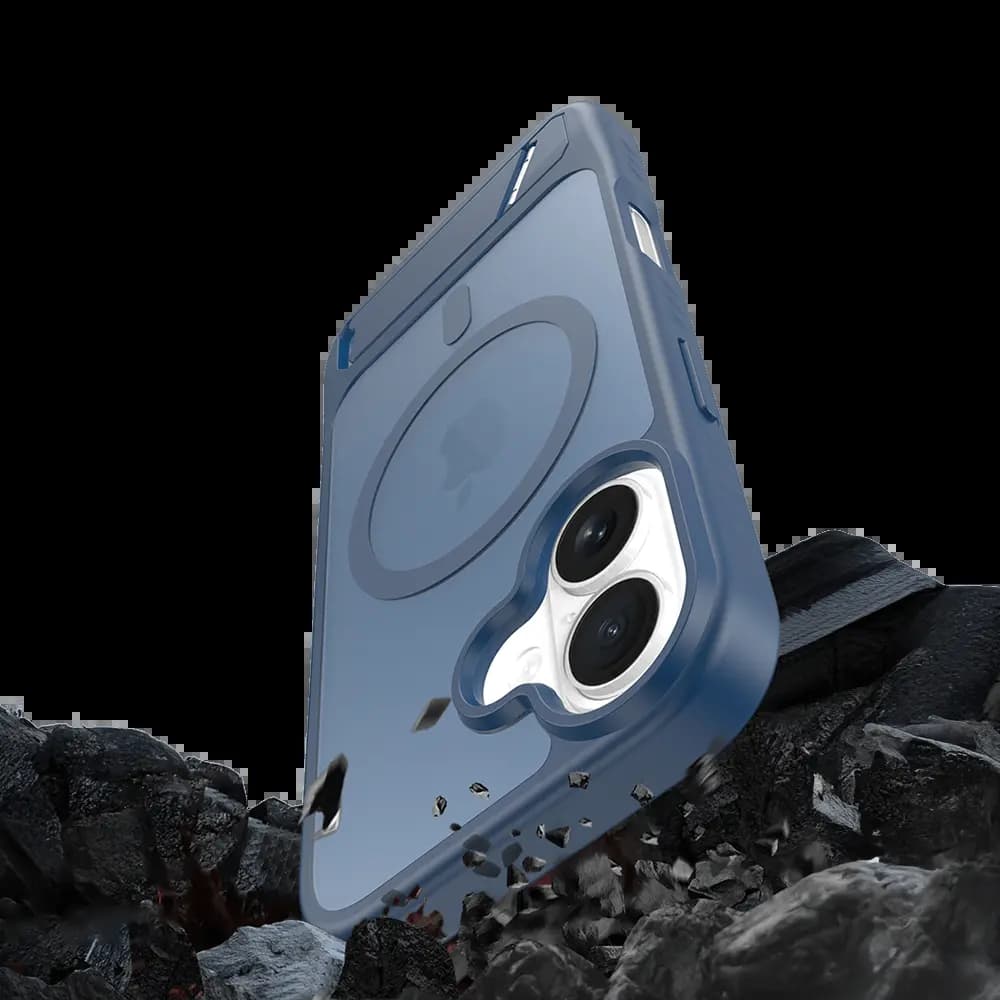 Coque de protection MagSafe avec support – Apple iPhone 17 – PROTECT IF014 Bleu - Vue 9