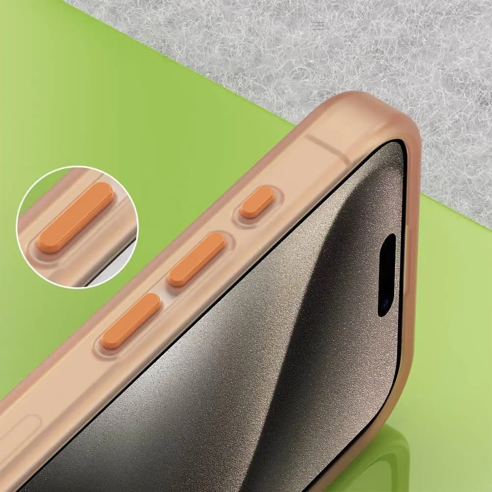 Coque MagSafe bi-matière –  iPhone 15 Pro – PROTECT MF-006 Orange - Vue 7