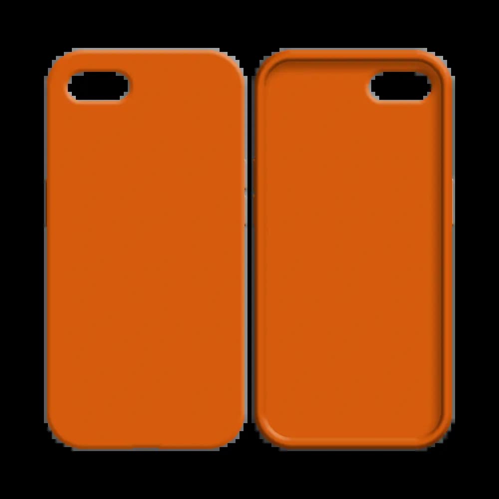Coque silicone iPhone 7 / 8 / SE - Orange  - Vue 8