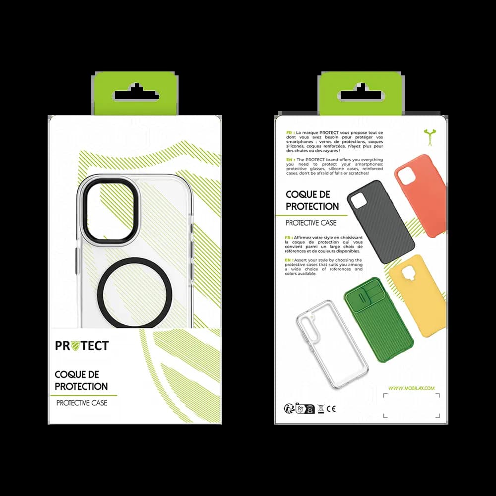 Coque MagSafe antichoc iPhone 17 – PROTECT MS01 Noir - Vue 12