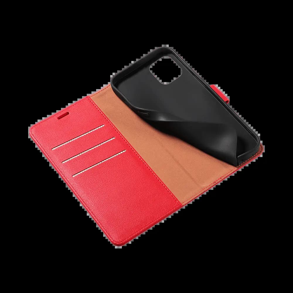 Housse folio anti-RFID iPhone 11 – PROTECT IP011 Rouge - Vue 7