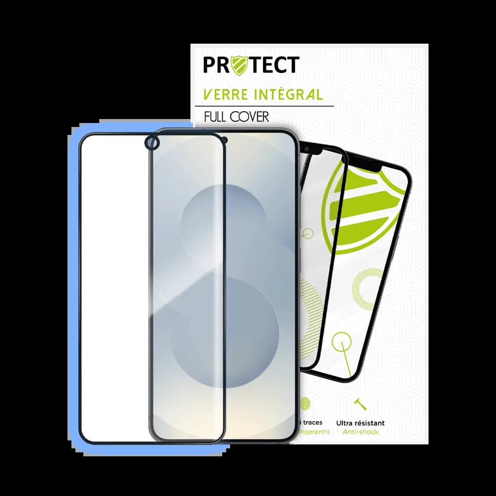 Verre trempé intégral 5D 9H – protection écran Samsung Galaxy S25 Plus – PROTECT Noir - Vue 16