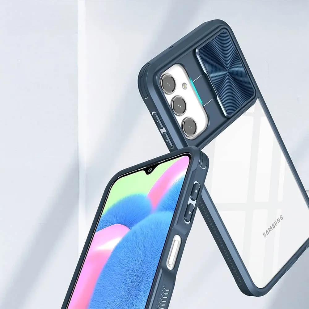 Coque avec cache caméra – Samsung Galaxy A16 – PROTECT IE027 Bleu Marine - Vue 30