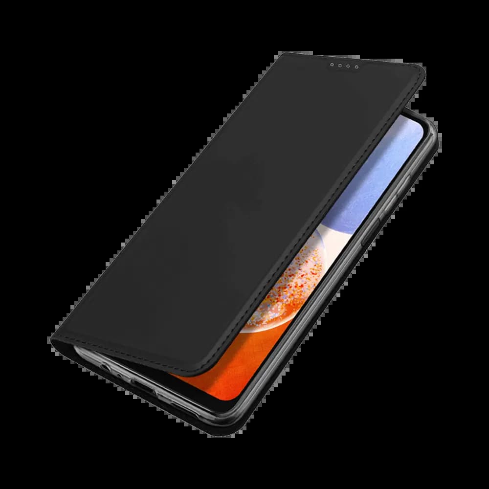 Housse folio Samsung Galaxy A14 5G avec porte-cartes + support – Dux Ducis Skin X2 Noir - Vue 5