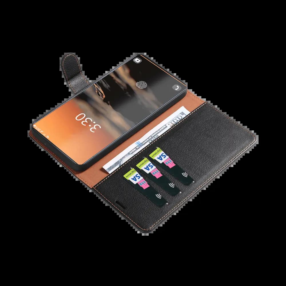 Housse folio anti-RFID Samsung Galaxy S22 Ultra – PROTECT IP011 Noir - Vue 7