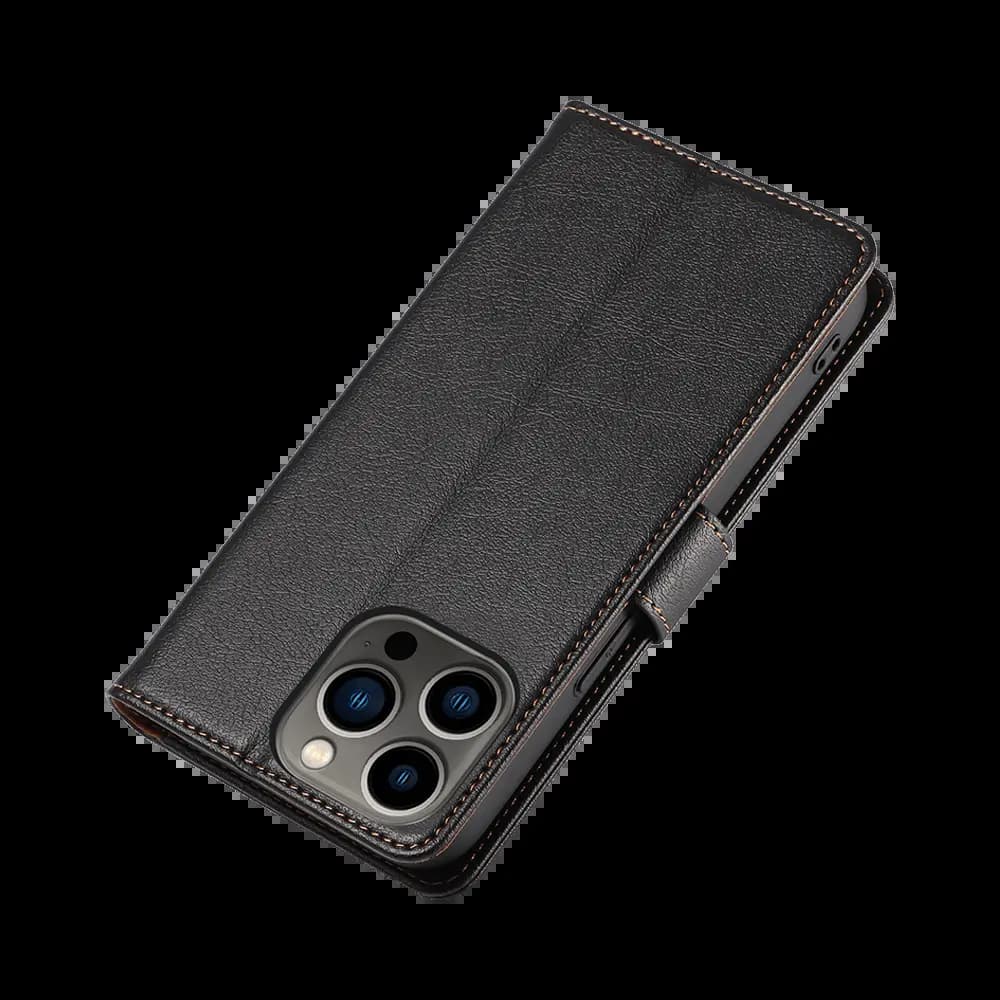 Housse folio anti-RFID iPhone 12 / 12 Pro – PROTECT IP011 Noir - Vue 36