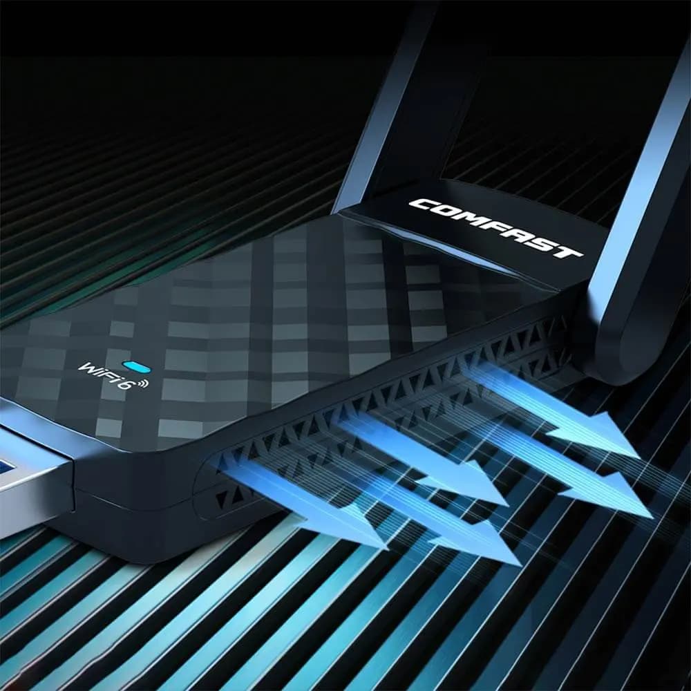 Clé Wifi 6 1800 Mbps double antenne - Comfast CF-952AX V2 - Vue 15