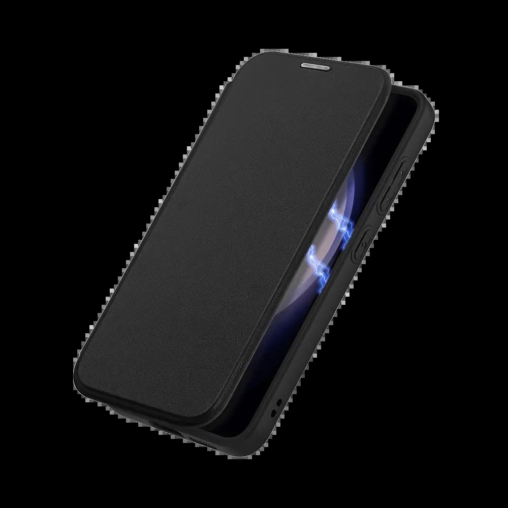 Housse folio Samsung Galaxy S24 5G MagSafe porte-carte – Dux Ducis Skin Pro Noir - Vue 4