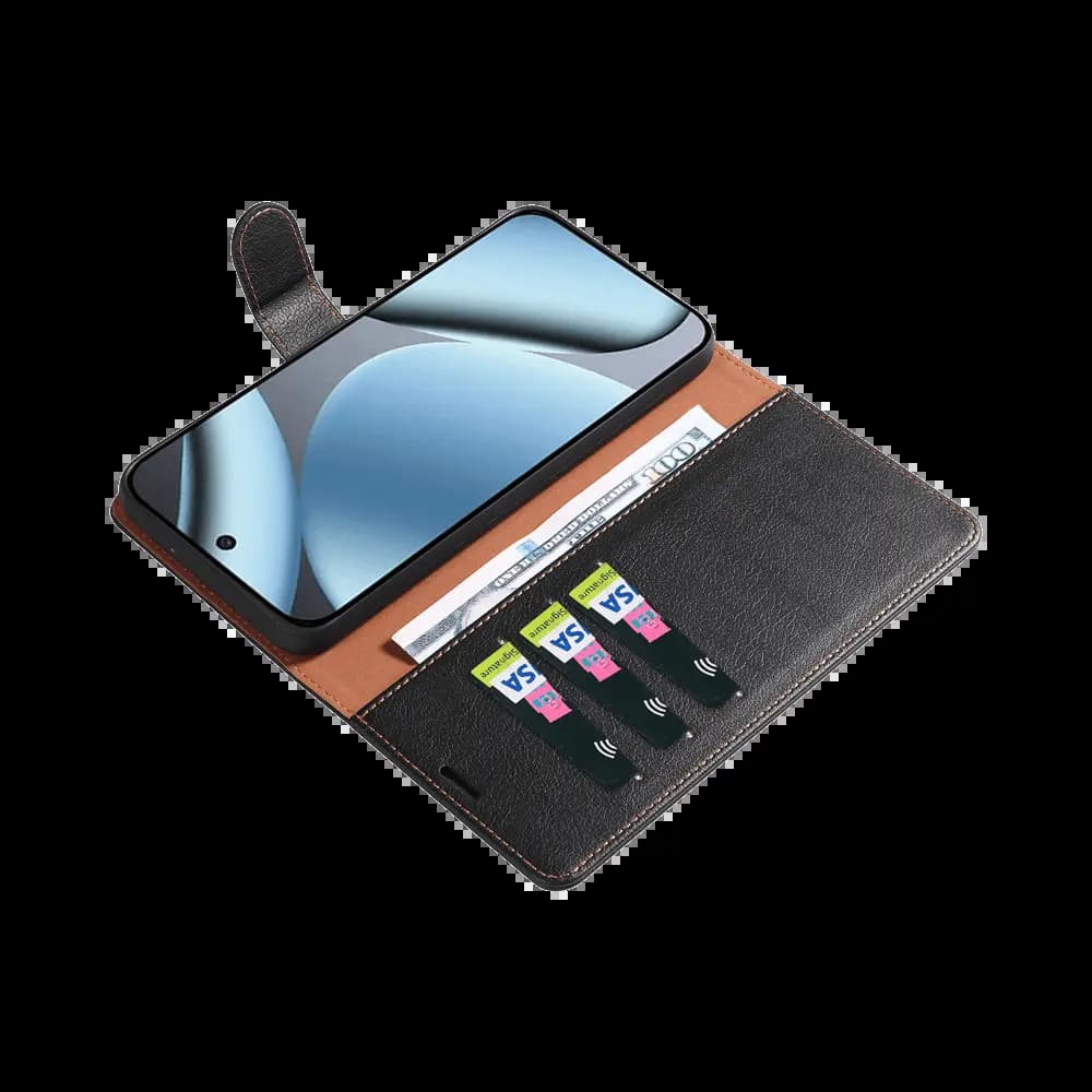 Housse folio anti-RFID compatible Google Pixel 9 / 9 Pro / 10 / 10 Pro  PROTECT IP011 Noir - Vue 9