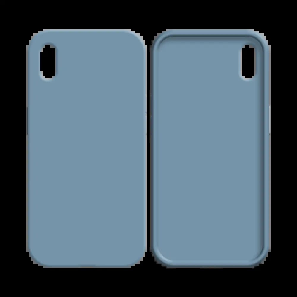 Coque silicone iPhone XR - Bleu Acier - Vue 8