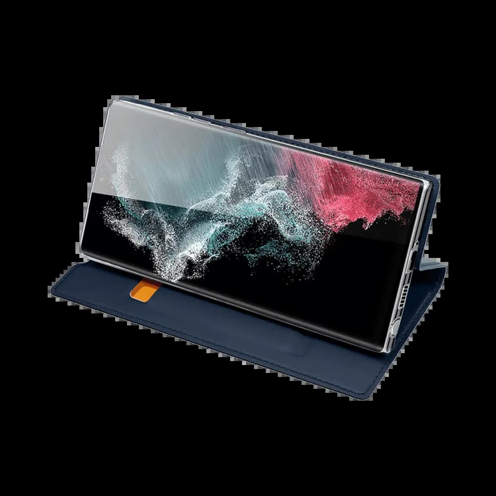 Housse folio Samsung Galaxy S22 Ultra porte-carte – Dux Ducis Skin Pro Noir - Vue 7