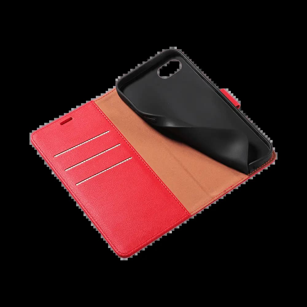 Housse folio anti-RFID iPhone 7 / 8 / SE – PROTECT IP011 Rouge - Vue 10