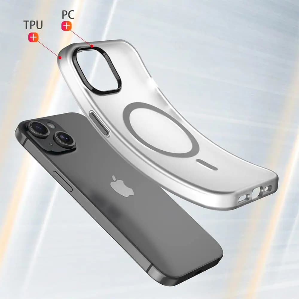 Coque MagSafe bi-matière – iPhone 15 Plus – PROTECT MF-006 Noir - Vue 4