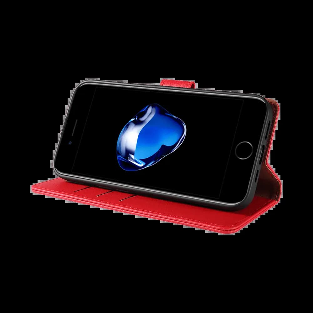 Housse folio anti-RFID iPhone 7 / 8 / SE – PROTECT IP011 Rouge - Vue 13