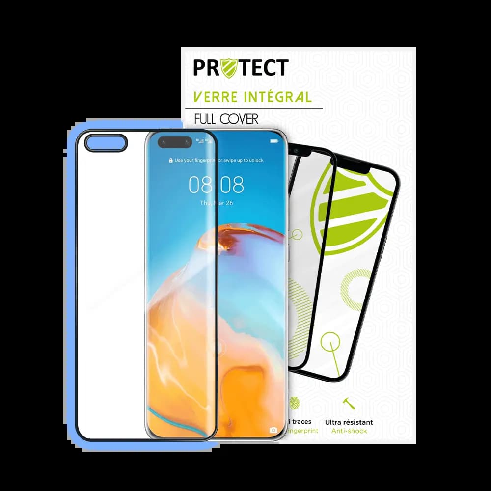Verre trempé intégral 5D 9H – protection écran Huawei P40 Pro – PROTECT Noir - Vue 24