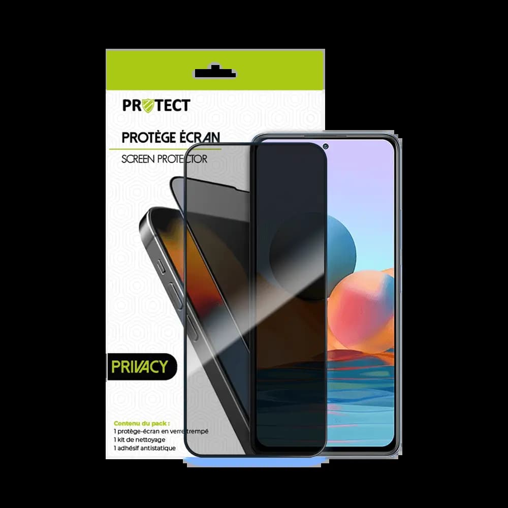 Verre trempé anti-espions 9H – Xiaomi Redmi Note 10 Pro 4G – PROTECT Transparent - Vue 20
