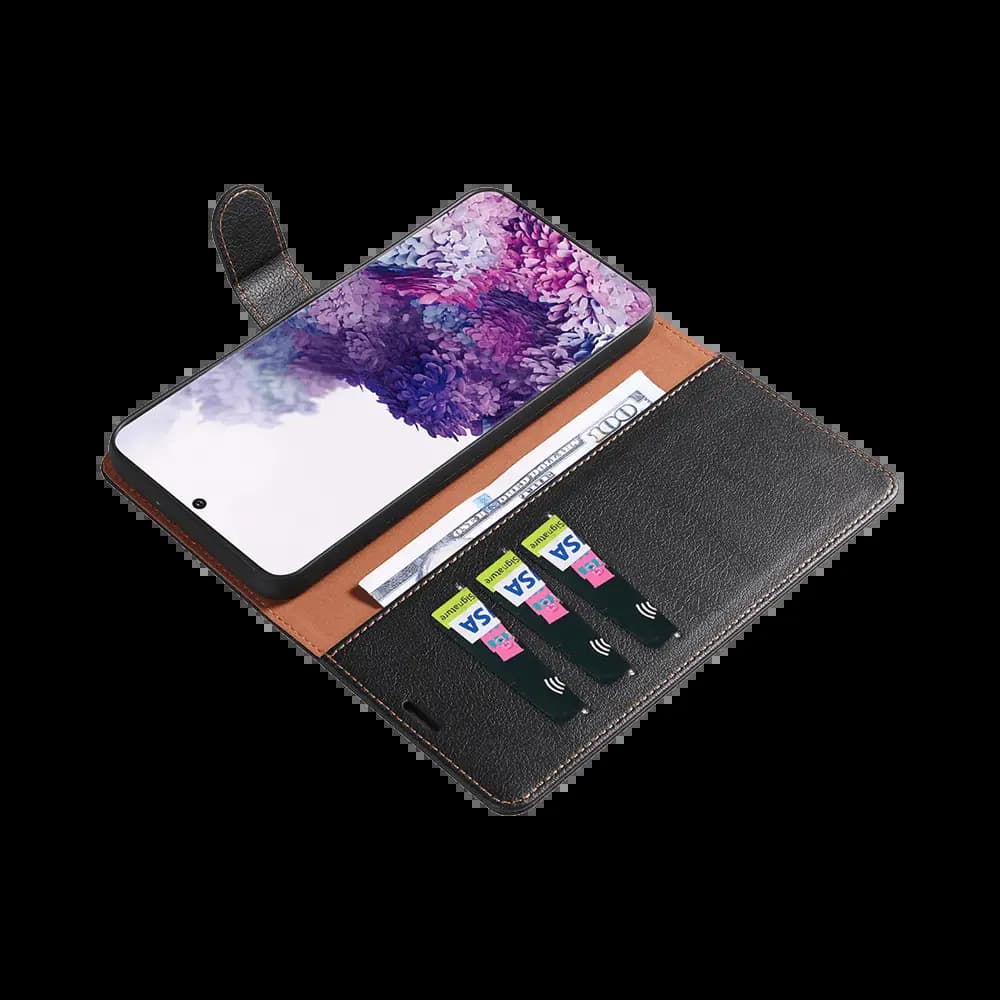 Housse folio anti-RFID Samsung Galaxy S20 – PROTECT IP011 Noir - Vue 7