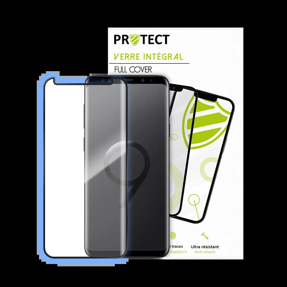 Verre trempé intégral 5D 9H – protection écran Samsung Galaxy S9+ – PROTECT Noir - Vue 24