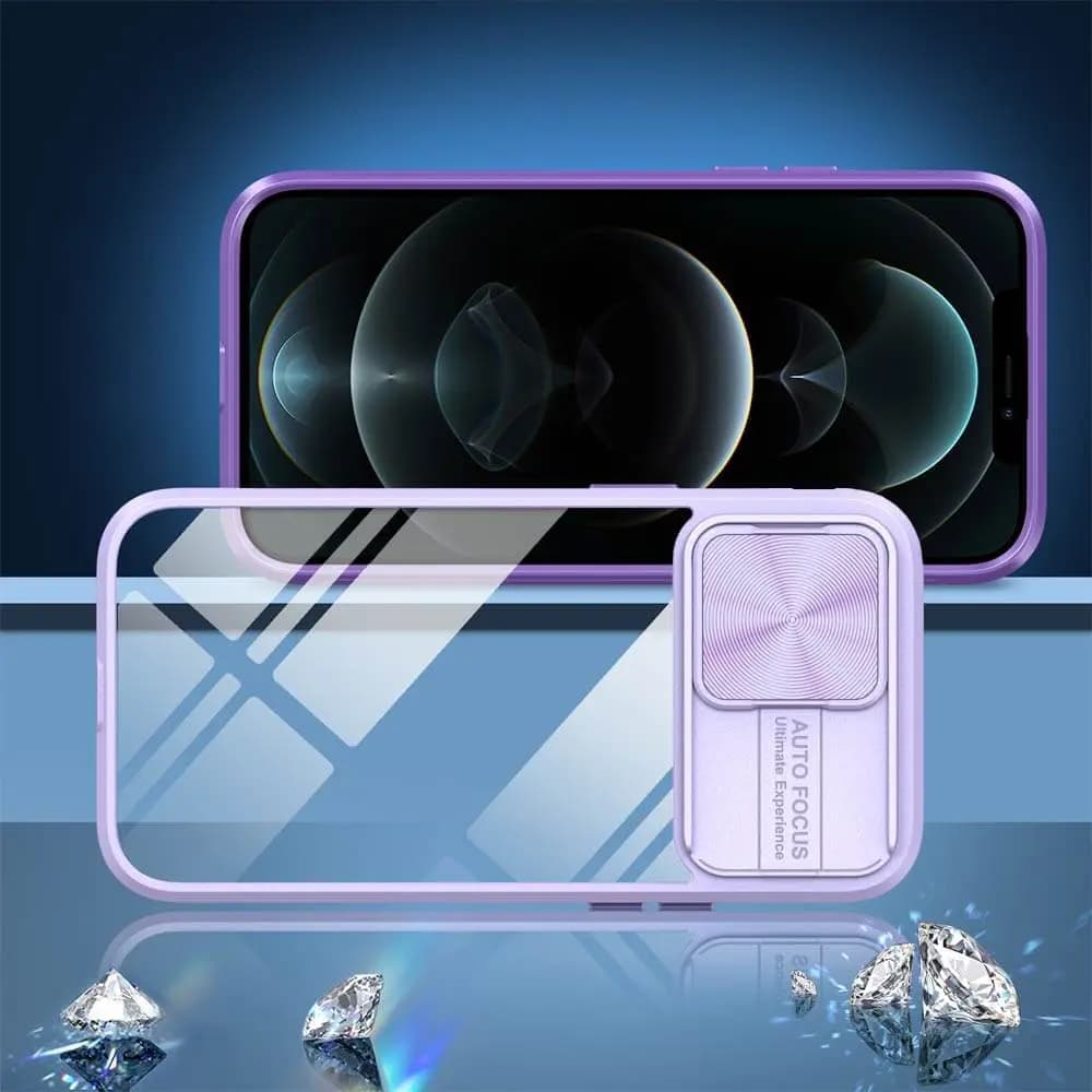 Coque avec cache caméra – iPhone 12 Pro Max – PROTECT IE027 Violet - Vue 4