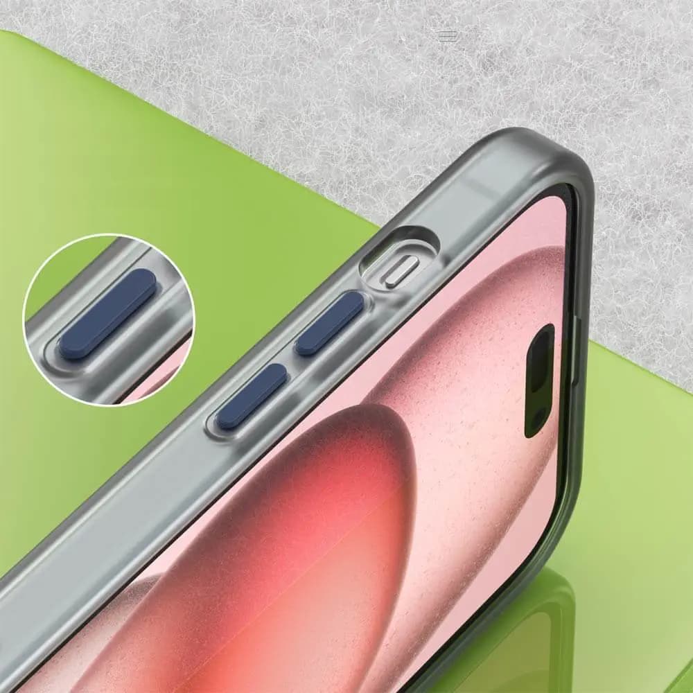 Coque MagSafe bi-matière – iPhone 15 – PROTECT MF-006 Bleu Marine - Vue 7