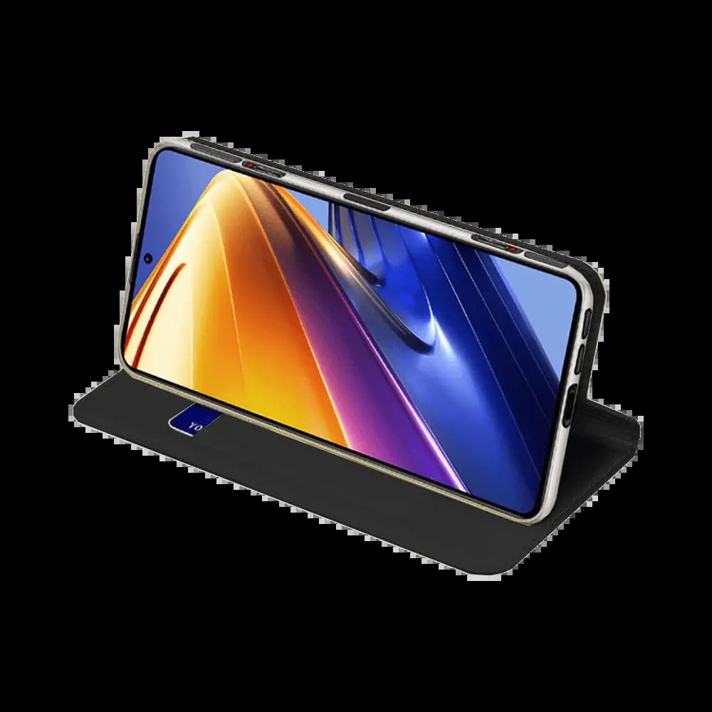 Housse folio Xiaomi Poco F4 GT 5G porte-carte – Dux Ducis Skin Pro Noir - Vue 16