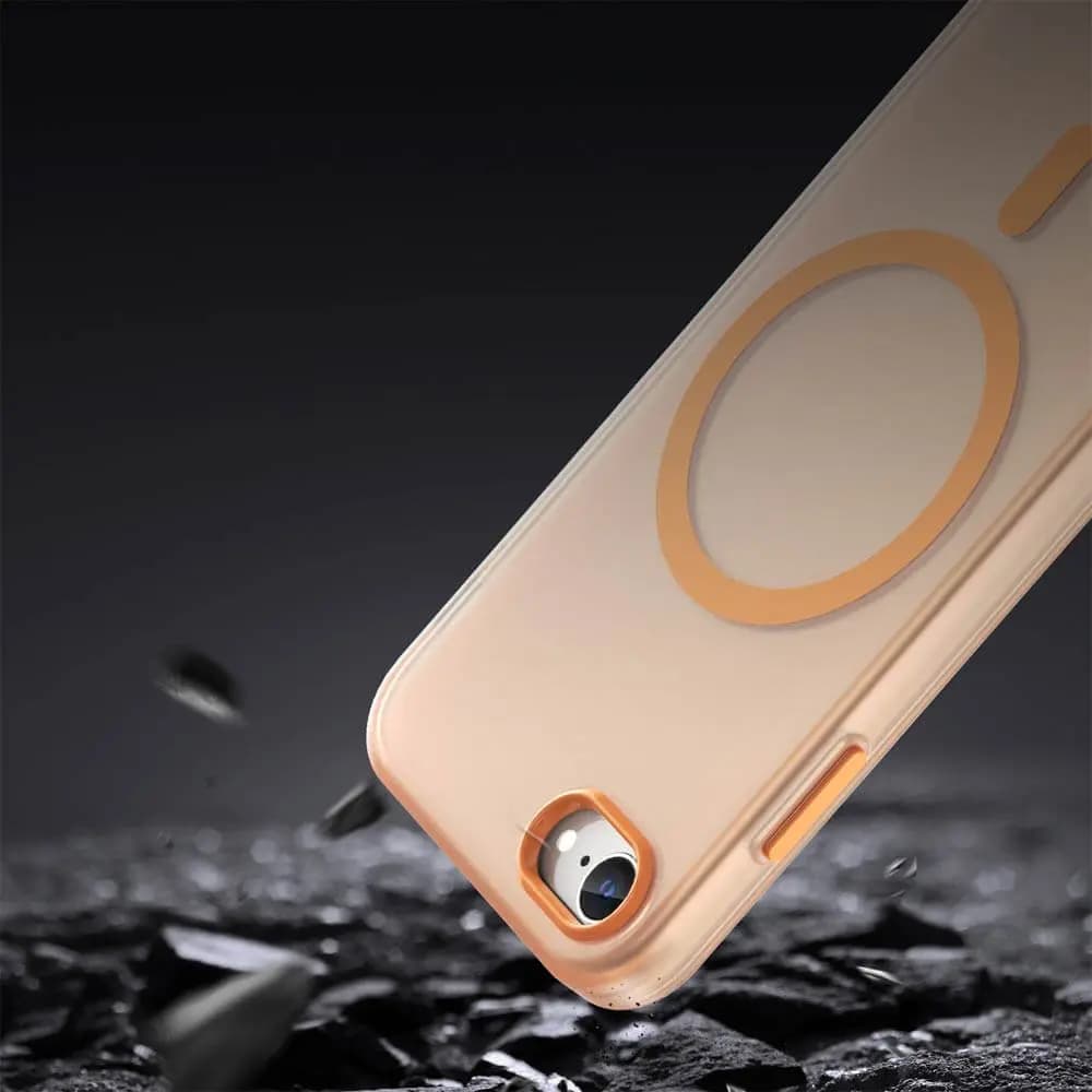 Coque MagSafe bi-matière – compatible iPhone 7 / 8 / SE (2nd & 3e Gen) – PROTECT MF-006 Orange - Vue 24