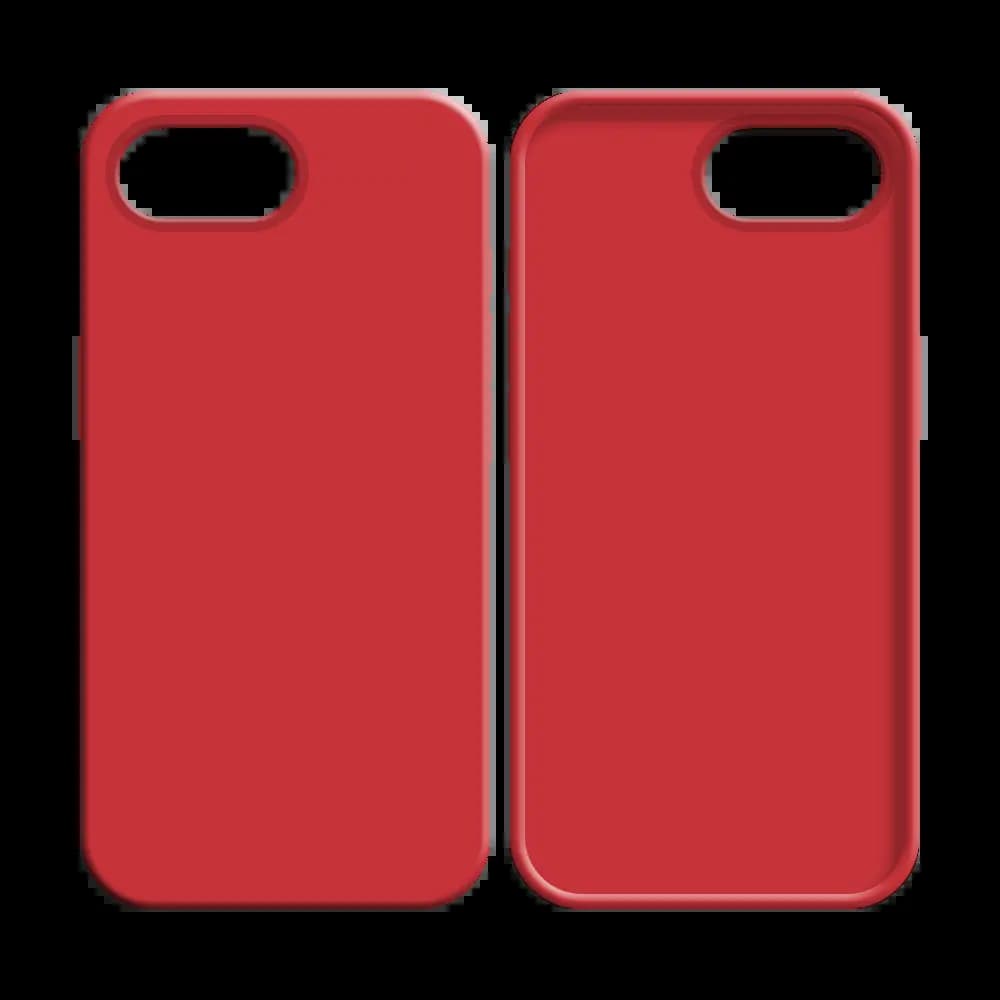 Coque silicone iPhone 16e / iPhone 17e - Rouge - Vue 8