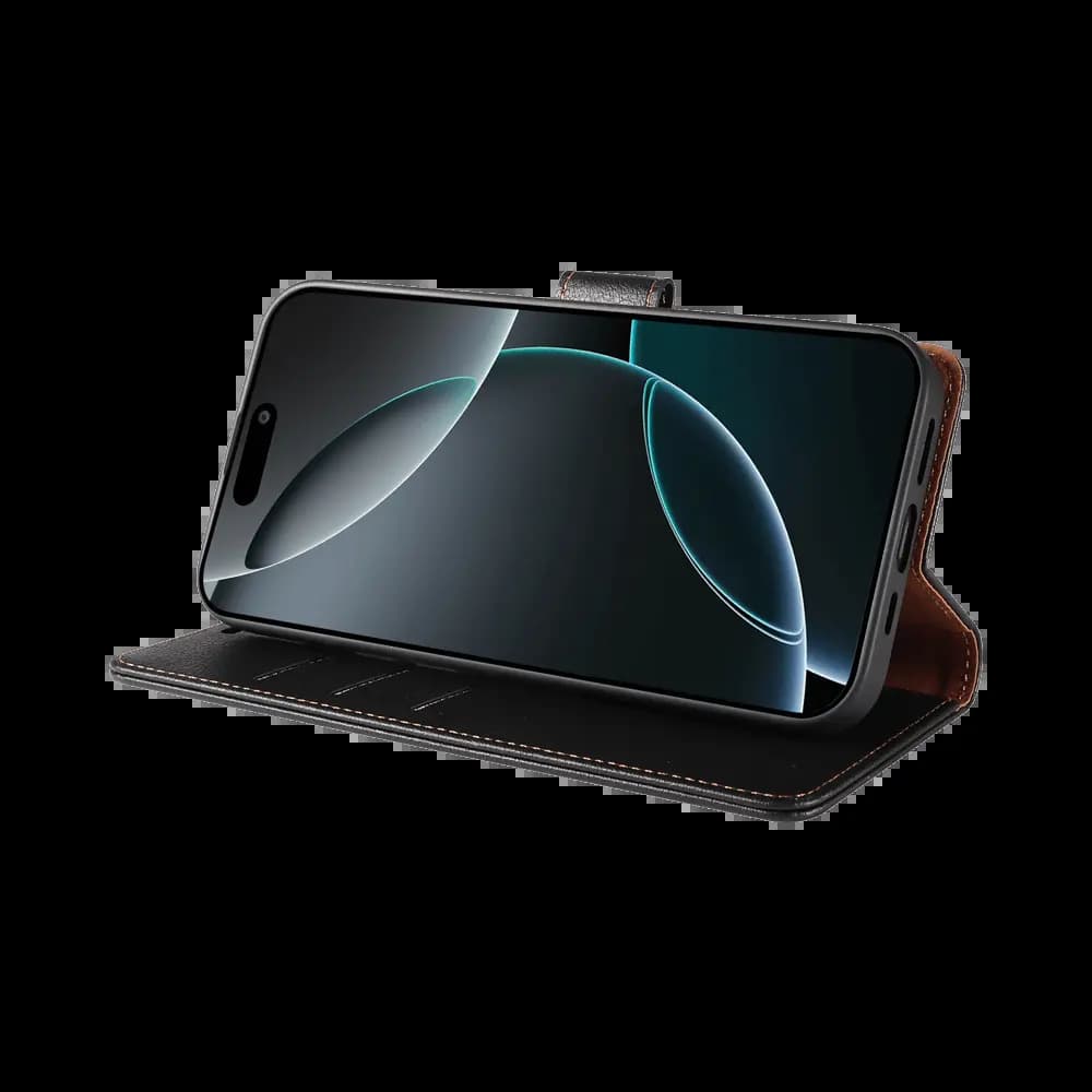 Housse folio anti-RFID iPhone 16 Pro – PROTECT IP011 Noir - Vue 13