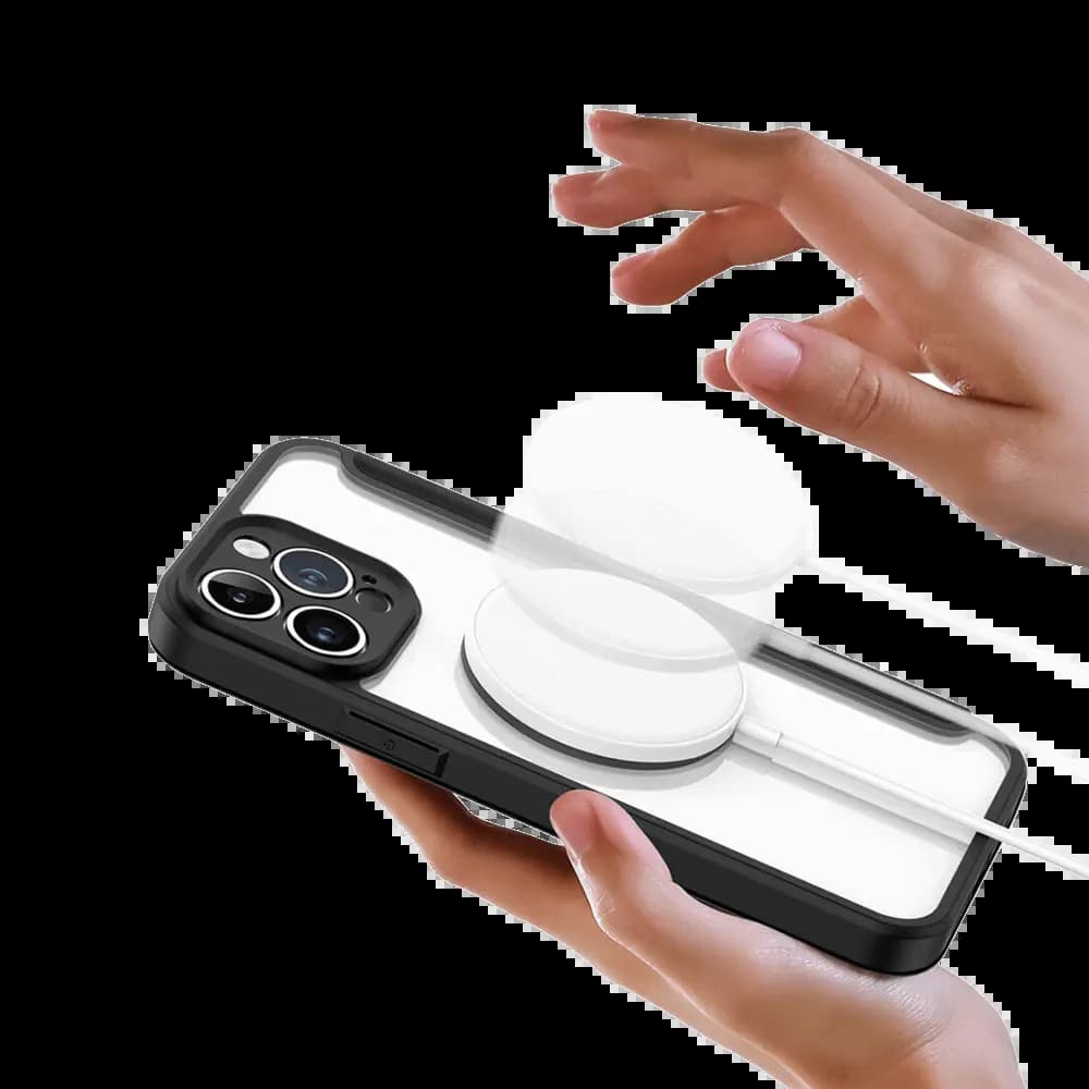 Housse folio MagSafe iPhone 13 Pro Max – Dux Ducis Skin X Pro Noir - Vue 7