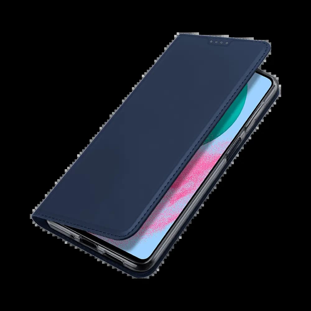 Housse folio Samsung Galaxy M54 5G porte-carte – Dux Ducis Skin Pro Bleu - Vue 5