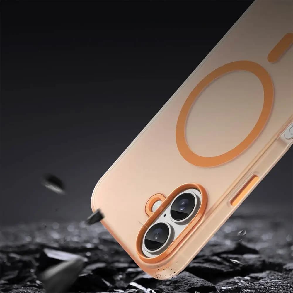 Coque MagSafe bi-matière – iPhone 16 – PROTECT MF-006 Orange - Vue 24