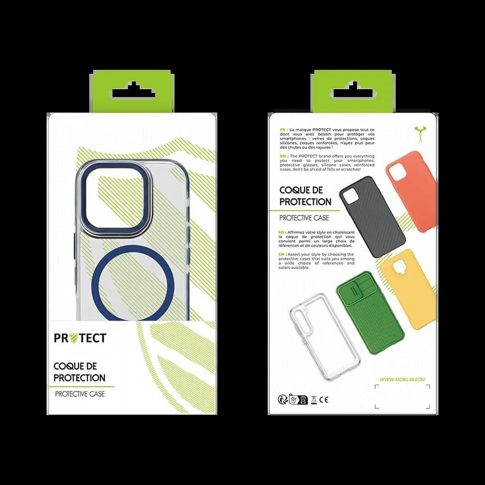 Coque MagSafe antichoc iPhone 16 Pro Max – PROTECT MS01 Bleu - Vue 12