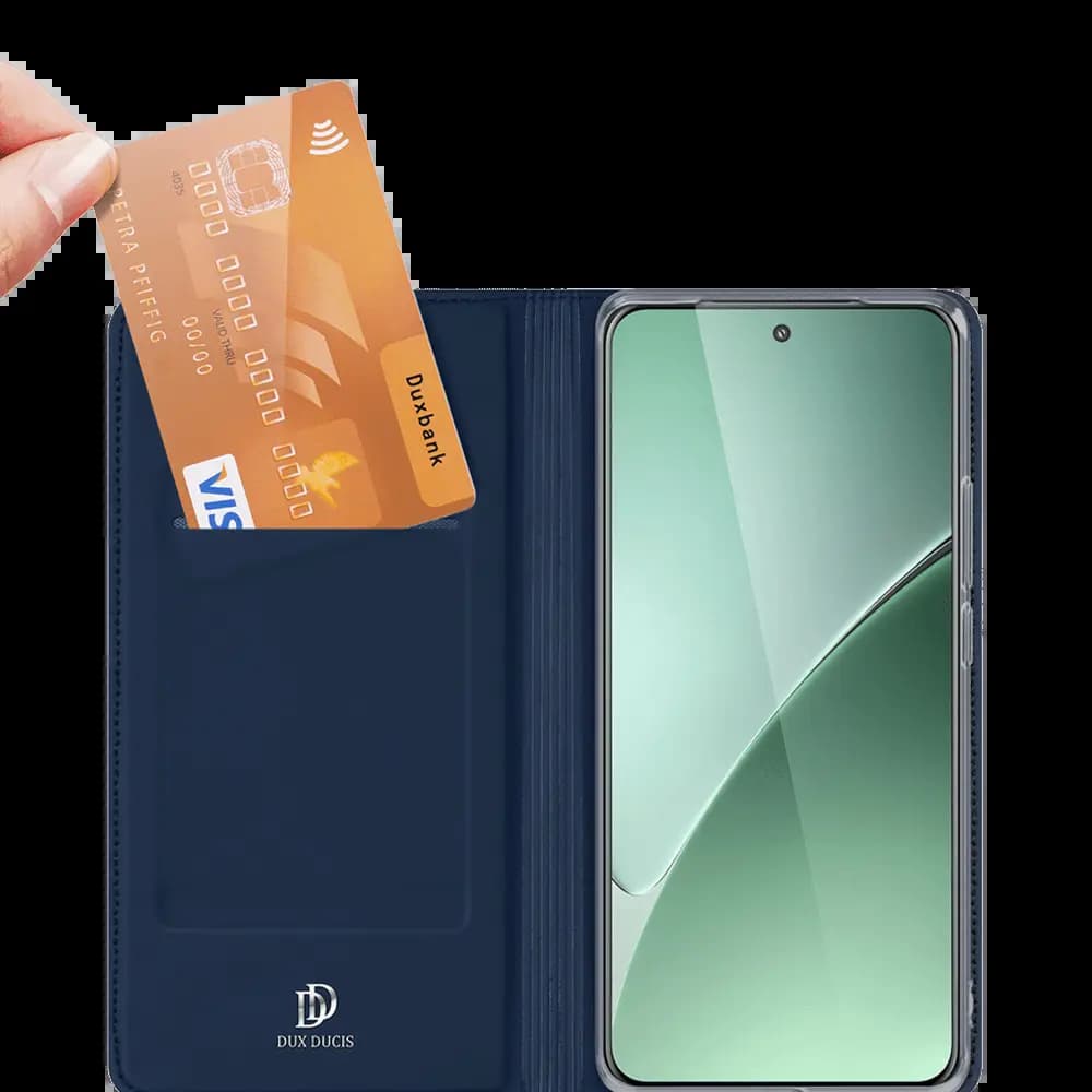 Housse folio Xiaomi 15 Pro porte-carte – Dux Ducis Skin Pro Noir - Vue 3